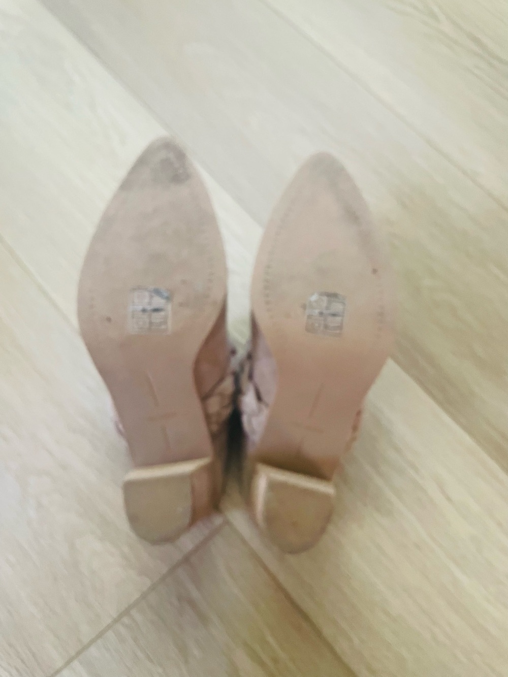 Dolce Vita Taupe Serla heeled mules, Size 6 1/2 - Picture 2 of 2